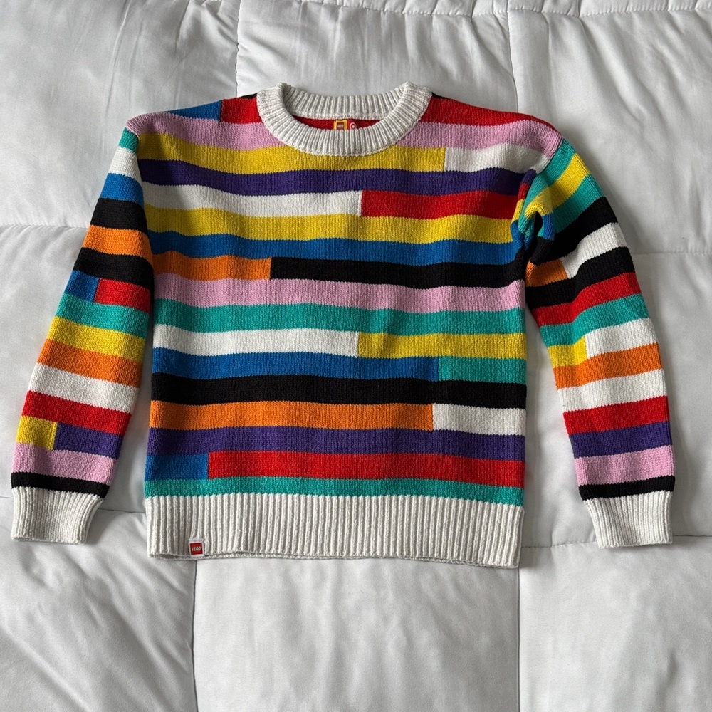 Lego X Target Multicolor Striped Kids Sweater